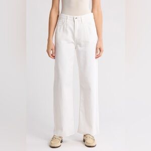 rag & bone Cloud Lori Raw Hem Jeans Pants Size 27 Wide Leg